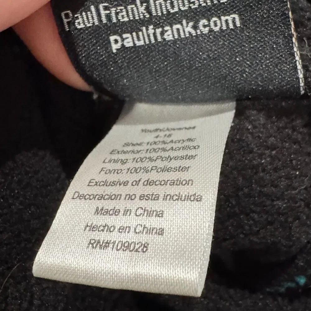 Paul Frank Pom Pom Hat Girls y2k Winter
